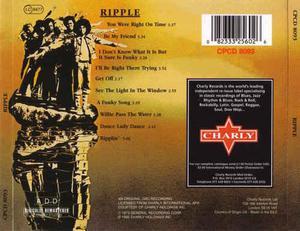 Back Cover Album Ripple - Ripple  | charly records | CPCD 8093 | UK