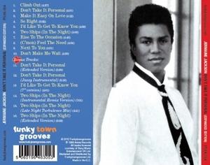 Back Cover Album Jermaine Jackson - Don't Take It Personal  | funkytowngrooves records | FTGUK-004 | UK