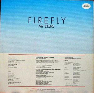 Back Cover Album Firefly - My Desire Back Cover Album Firefly - My Desire