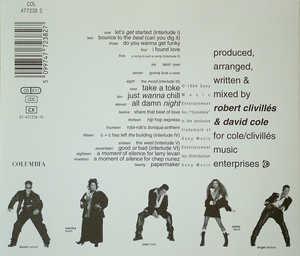 Back Cover Album C&c Music Factory - C+c Music Factory Back Cover Album C&c Music Factory - C+c Music Factory