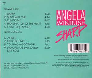 Back Cover Album Àngela Winbush - Sharp Back Cover Album Àngela Winbush - Sharp