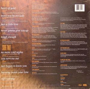 Back Cover Album Bert Robinson - No More Cold Nights Back Cover Album Bert Robinson - No More Cold Nights