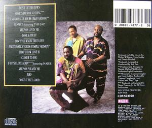 Back Cover Album The O'jays - Emotionally Yours