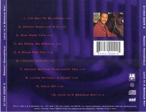 Back Cover Album Rodney Mannsfield - Love In A Serious Way Back Cover Album Rodney Mannsfield - Love In A Serious Way