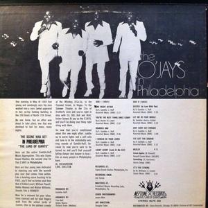 Back Cover Album The O'jays - The O'Jays In Philadelphia 1970 Back Cover Album The O'jays - The O'Jays In Philadelphia 1970