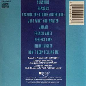 Back Cover Album Keith Robinson - Perfect Love