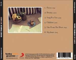 Back Cover Album Rodney Franklin - Skydance | funkytowngrooves usa records | FTG-278 | US Back Cover Album Rodney Franklin - Skydance | funkytowngrooves usa records | FTG-278 | US
