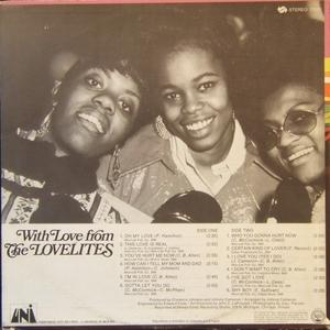 Back Cover Album The Lovelites - With Love From The Lovelites Back Cover Album The Lovelites - With Love From The Lovelites