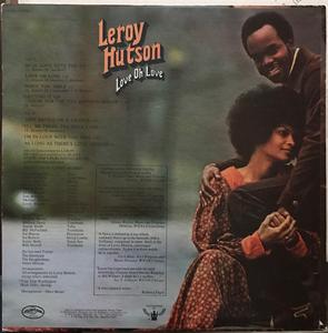 Back Cover Album Leroy Hutson - Love Oh Love
