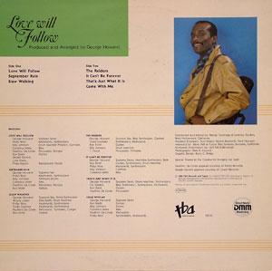 Back Cover Album George Howard - Love Will Follow Back Cover Album George Howard - Love Will Follow