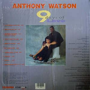 Back Cover Album Anthony Watson - 9 Days Of Love Back Cover Album Anthony Watson - 9 Days Of Love