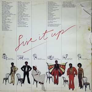 Back Cover Album The Isley Brothers - Live It Up