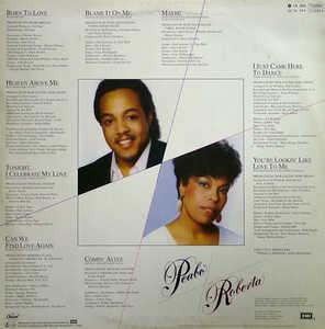 Back Cover Album Peabo Bryson - Born To Love