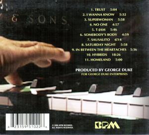 Back Cover Album George Duke - Duke