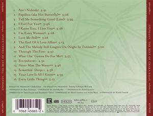 Back Cover Album Chaka Khan - Epiphany: The Best Of Chaka Khan Volume One Back Cover Album Chaka Khan - Epiphany: The Best Of Chaka Khan Volume One