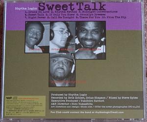 Back Cover Album Rhythm Logic - Sweet Talk Back Cover Album Rhythm Logic - Sweet Talk