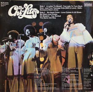 Back Cover Album The Chi-lites - A Letter To Myself Back Cover Album The Chi-lites - A Letter To Myself