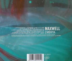 Back Cover Album Maxwell - Embrya Back Cover Album Maxwell - Embrya