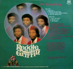 Back Cover Album Reggie Griffin - Mr. Everything Back Cover Album Reggie Griffin - Mr. Everything