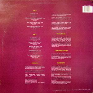 Back Cover Album Ronnie Mcneir - Life & Love