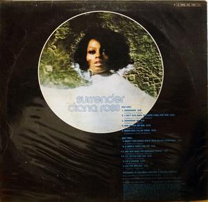 Back Cover Album Diana Ross - Surrender