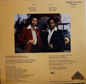 Back Cover Album Chanson - Together We Stand