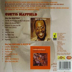 Back Cover Album Curtis Mayfield - Heartbeat Back Cover Album Curtis Mayfield - Heartbeat
