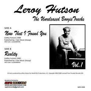 Back Cover Album Leroy Hutson - The Unreleased Boogie Tracks Vol1 Back Cover Album Leroy Hutson - The Unreleased Boogie Tracks Vol1