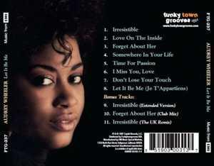 Back Cover Album Audrey Wheeler - Let It Be Me | funkytowngrooves usa records | FTG-237 | US Back Cover Album Audrey Wheeler - Let It Be Me | funkytowngrooves usa records | FTG-237 | US