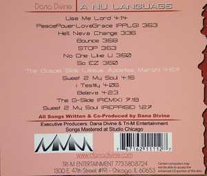 Back Cover Album Dana Divine - A Nu Language Back Cover Album Dana Divine - A Nu Language