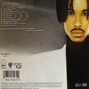 Back Cover Album Tevin Campbell - Back To The World