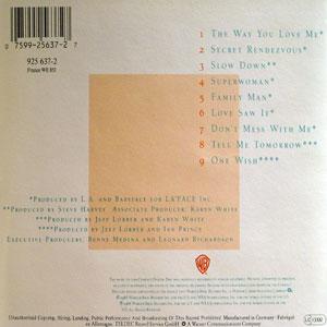 Back Cover Album Karyn White - Karyn White Back Cover Album Karyn White - Karyn White