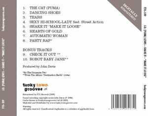 Back Cover Album J.d. (puma) Lewis - Shake It   | ftg  uk records | FTG-189 | UK