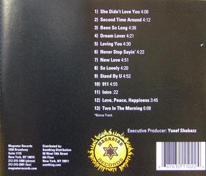 Back Cover Album Natasha C. Coward - New Love