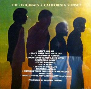 Back Cover Album The Originals - California Sunset