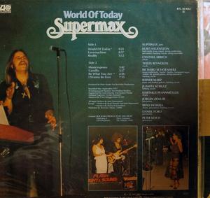 Back Cover Album Supermax - World Of Today Back Cover Album Supermax - World Of Today