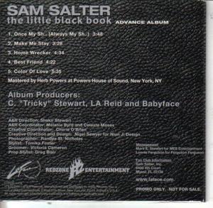 Back Cover Album Sam Salter - The Little Black Book