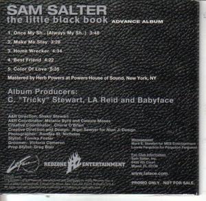 Back Cover Album Sam Salter - The Little Black Book Back Cover Album Sam Salter - The Little Black Book