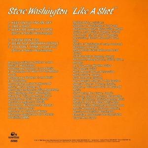 Back Cover Album Steve Washington - Like A Shot