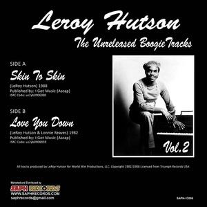Back Cover Album Leroy Hutson - The Unreleased Boogie Tracks Vol2 Back Cover Album Leroy Hutson - The Unreleased Boogie Tracks Vol2