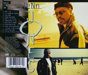 Back Cover Album Glenn Jones - Here I Am Back Cover Album Glenn Jones - Here I Am