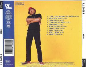 Back Cover Album L.l. Cool J - Radio Back Cover Album L.l. Cool J - Radio
