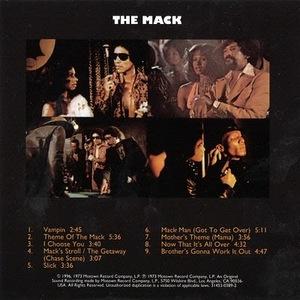 Back Cover Album Willie Hutch - The Mack Back Cover Album Willie Hutch - The Mack