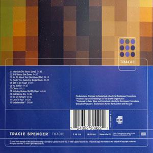 Back Cover Album Tracie Spencer - Tracie Back Cover Album Tracie Spencer - Tracie