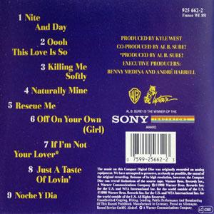 Back Cover Album Al B Sure - In Effect Mode