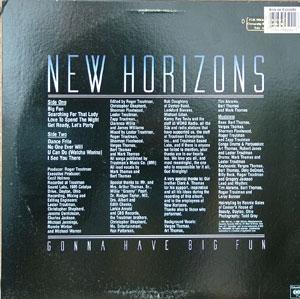 Back Cover Album New Horizons - Gonna Have Big Fun