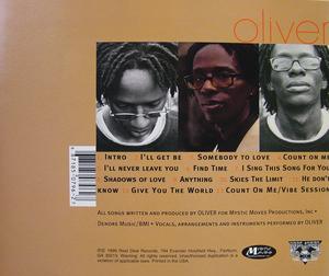Back Cover Album Oliver Goodridge - Oliver