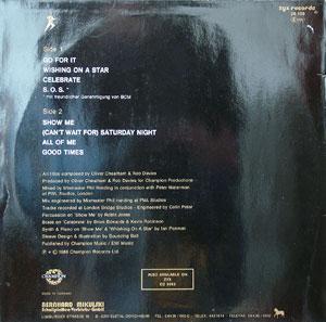 Back Cover Album Oliver Cheatham - Go For It