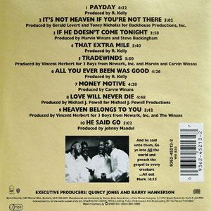 Back Cover Album The Winans - All Out Back Cover Album The Winans - All Out