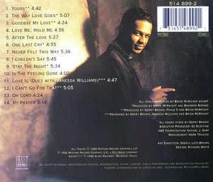Back Cover Album Brian Mcknight - Brian McKnight Back Cover Album Brian Mcknight - Brian McKnight